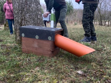 Budki lęgowe dla sowy pójdźki w BPK w ramach projektu „Z Przyrodą na Ty”, 